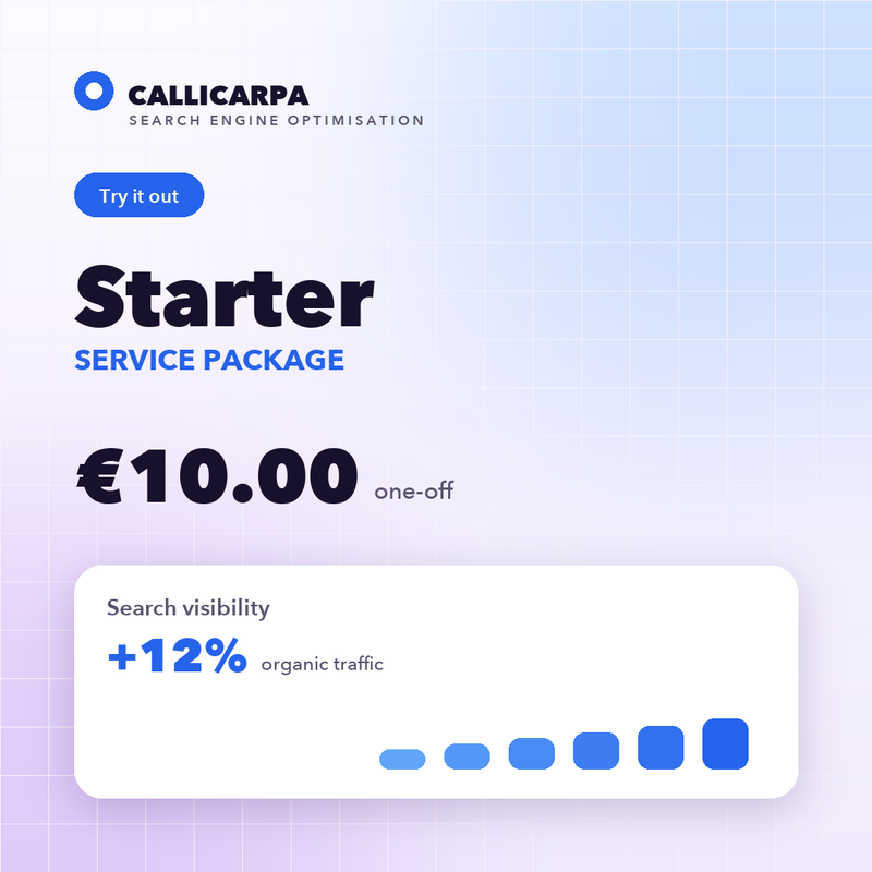 Starter Service Package — Callicarpa B.V. SEO